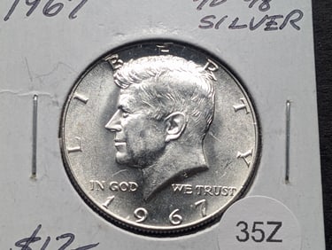 1967 40% "Silver" Kennedy Half Dollar