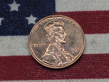 1961-P Lincoln Memorial Cent