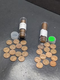 (100) Lincoln Wheat Cents, Mostly 1940's Mostly S Mint Marks