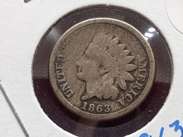1863 Indian Head Cent