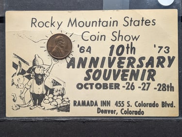 1973-D Colorado "Rocky Mountain States" 10th Anniversary Coin Show Souvenir