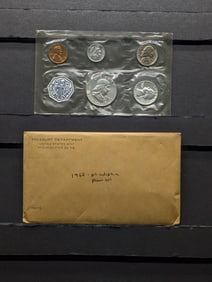1962-P Proof Coin Set In OGP, Three 90% Silver Coins