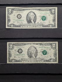 (2) 2003 $2 Federal Reserve Bank Notes