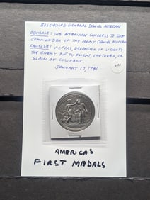 1781 Brigadier General Daniel Morgan America's First Medals