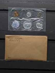 1960-P Proof Coin Set In OGP, Three 90% Silver Coins