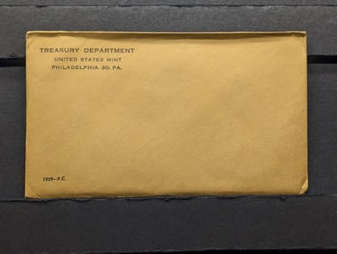 Unopened - 1959 -P Proof Coin Set In OGP, Three 90% Silver Coins