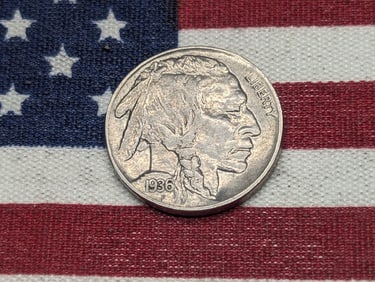 1936, XF-AU, Bold Details, Full Horn and Tail, Buffalo Nickel, 89 Years Old