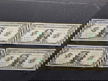 (4) 1963-B Joseph Barr Federal Reserve Notes