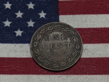 1906 Canada Large Cent, Nice Grade, 119 Years Old