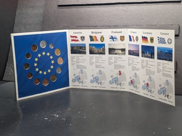 1988 To 2000 Collection of Last National Coins For Euro-Zone Countries