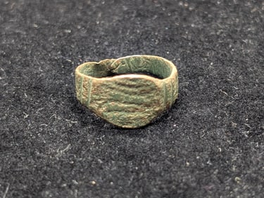 Roman Era Bronze Ring, Very Rare, Over 1,000 Years Old!