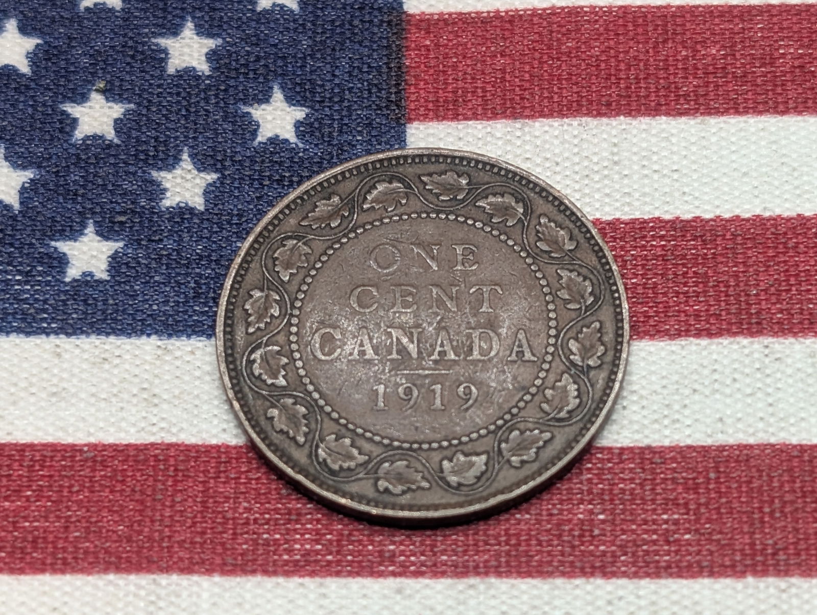 1919 Canada Large Cent, Nice Grade, 106 Years Old (1 of 2)