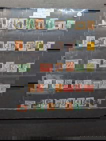 Sheet Of Rare U.S. Postage 1800's To Early 1900's.