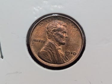 1910 Lincoln Wheat Cent, GEM BU