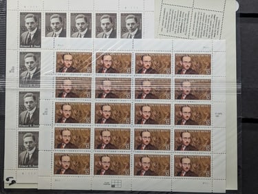 (4) U.S. Postal Sheets, All Mint, Original Gum, Never Hinged. Black Heritage, Steven Vincent Venet,