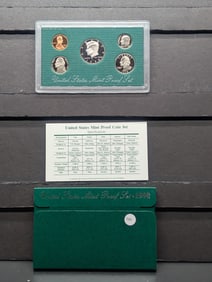1998 -S U.S. Mint Proof Set In OGP & COA