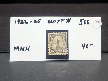 1922-1925 Liberty U.S. Stamp, Scott # 566, Mint, Never Hinged