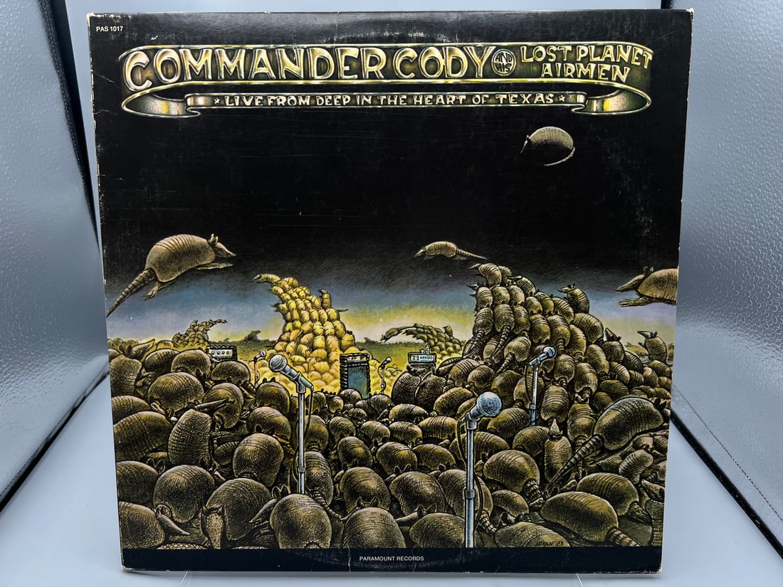 1974 Commander Cody And His Lost Planet Army Live From Deep In The Heart of Texas Vinyl Album -: 1974 Commander Cody And His Lost Planet Army Live From Deep In The Heart of Texas Vinyl Album - PAS-1017 - Records have not been tested by auction house for play quality. All items sold as is.
