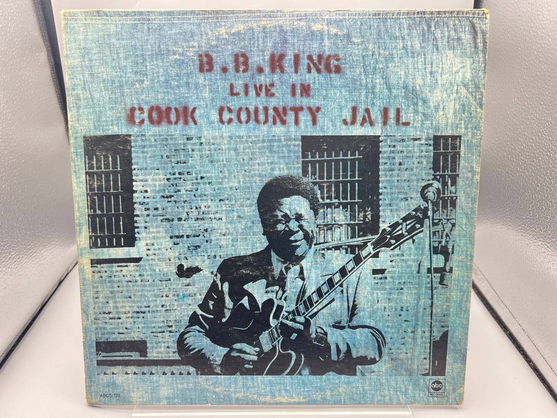 1970s B.B. King Live In Cook County Jail Reissue Vinyl Album - AB-723: 1970s B.B. King Live In Cook County Jail Reissue Vinyl Album - AB-723 - Records not tested by auction house for play quality. All items are sold as is.