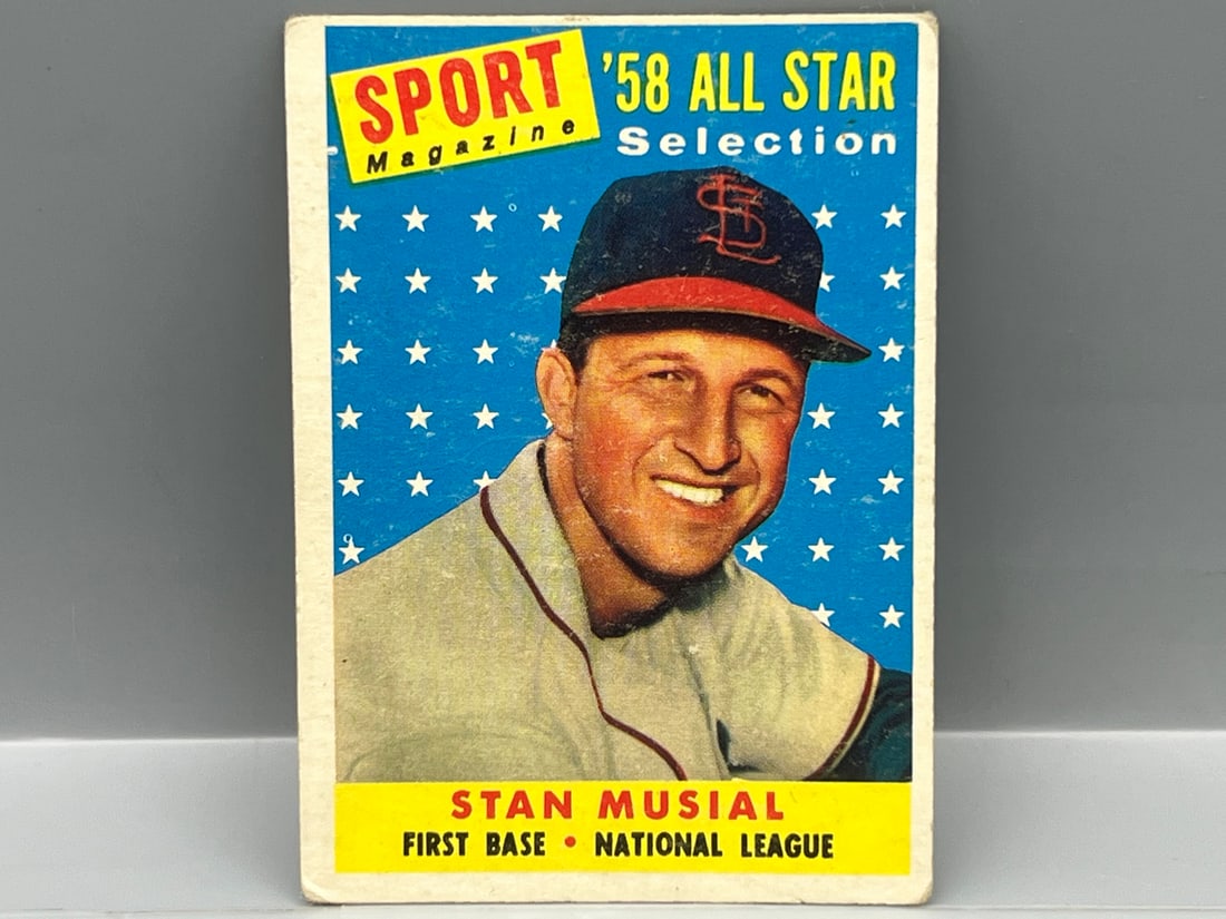1958 Topps Stan Musial All Star #476: 1958 Topps Stan Musial All Star #476