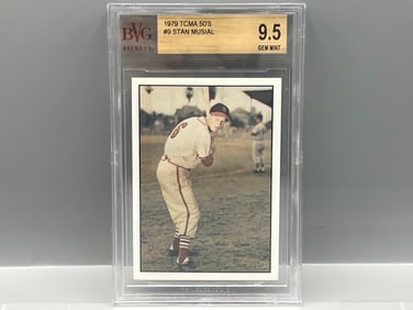 1979 TCMA 50's Stan Musial #9 BVG Gem Mint 9.5