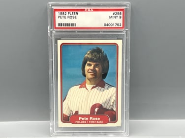 1982 Fleer Pete Rose #256 PSA Mint 9