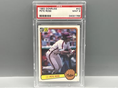 1983 Donruss Pete Rose #42 PSA Mint 9