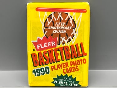 1990 Fleer Basketball Unopened Wax Pack