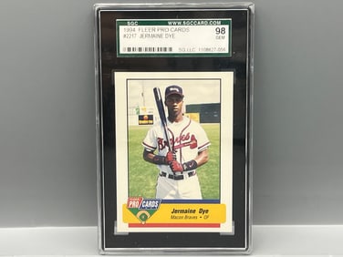 1994 Fleer Pro Cards Jermaine Dye Prospect/RC #2217 SGC Gem Mint 10