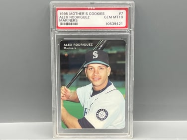 1995 Mother's Cookies Alex Rodriguez #7 PSA Gem Mint 10