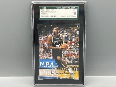 1997-98 Fleer Tim Duncan RC #201 SGC Gem Mint 10