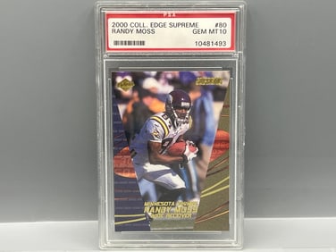 2000 Collector's Edge Supreme Randy Moss #80 PSA Gem Mint 10