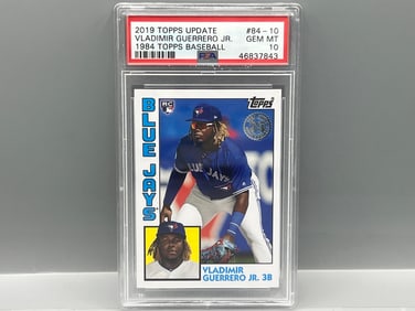 2019 Topps Update Vladimir Guerrero Jr. 84' RC #84-10 PSA Gem Mint 10