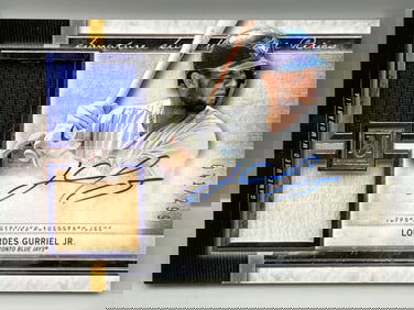 2020 Topps Museum Collection Lourdes Gurriel Jr. Game Used Patch Auto #/299