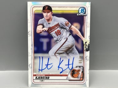 2020 Bowman Chrome Draft Heston Kjerstad Refractor Auto #/99