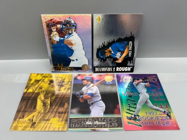 Lot of (5) Mike Piazza Baseball Insert/Parallel Cards