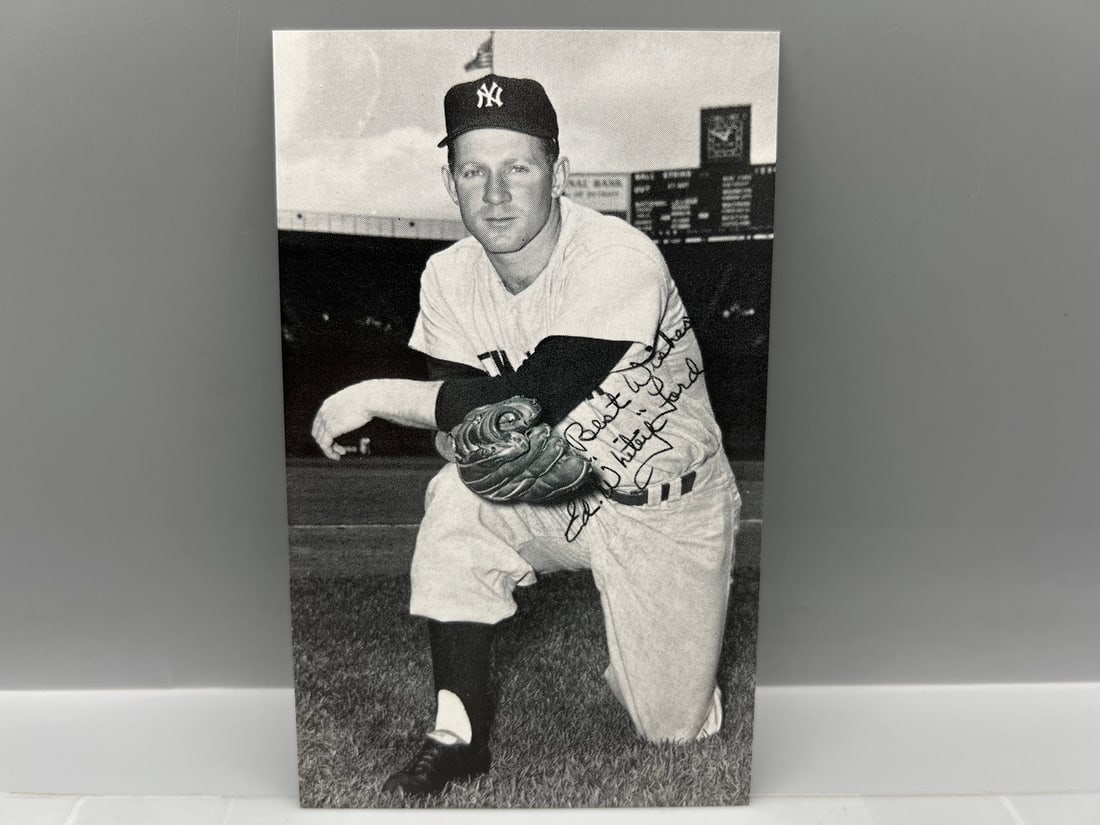Whitey Ford Vintage JD McCarthy New York Yankees Postcard: Whitey Ford Vintage JD McCarthy New York Yankees Postcard