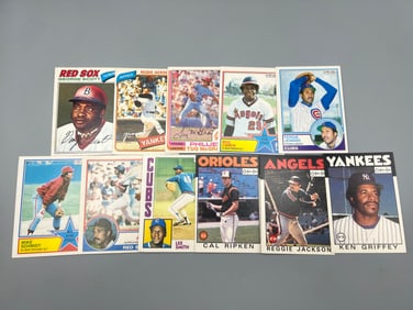 Lot of (11) Assorted O-Pee-Chee Baseball Cards W/ Stars - Varying Conditions