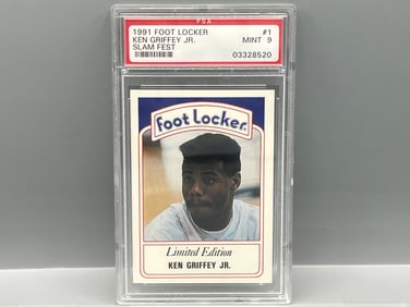 1991 Foot Locker Slam Fest Ken Griffey Jr. #1 PSA Mint 9