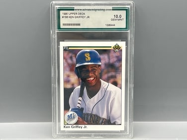 1990 Upper Deck Ken Griffey Jr. #156 - Slabbed By Advanced Grading
