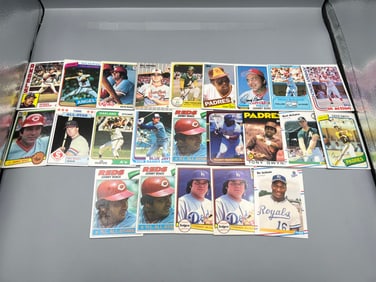 Lot of (20+) 1970s & 80s Baseball Star Player Cards - Varying Conditions