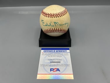 Eddie Murray Official American League Autographed Baseball W/ PSA/DNA COA