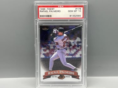 1998 Finest Rafael Palmeiro #179 PSA Gem Mint 10