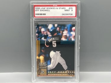 1998 Leaf Rookies & Stars Jeff Bagwell #35 PSA Mint 9