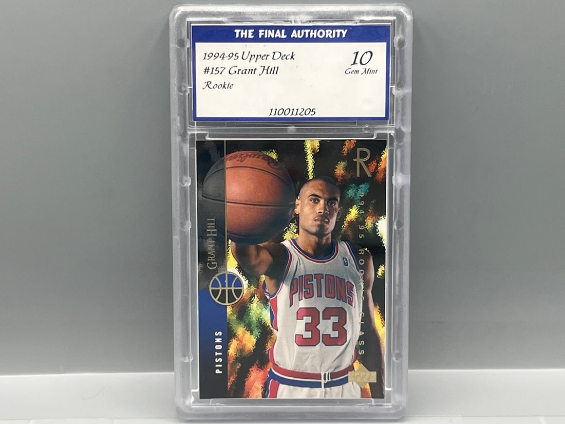 1994-95 Upper Deck Grant Hill RC #157 - Slabbed By The Final Authority Grading (1 of 2)