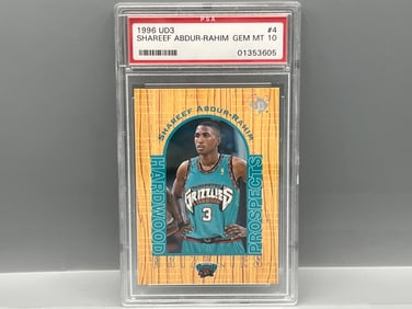 1996 UD3 Shareef Abdur-Rahim RC #4 PSA Gem Mint 10