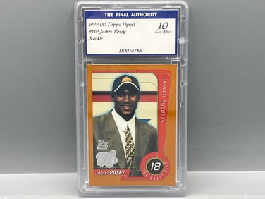 1999-00 Topps Tipoff James Posey RC #119 - Slabbed By The Final Authority Grading