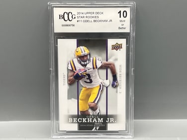 2014 Upper Deck Odell Beckham Jr. Star Rookies #11 BCCG Mint or Better 10