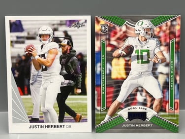 2020 Leaf & Panini Chronicles Draft Picks Justin Herbert Rookies