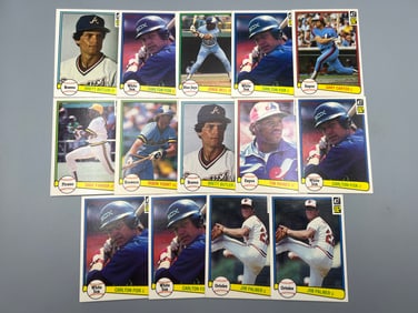 Lot of (14) 1982 Donruss Baseball Star Player Cards - Varying Conditions
